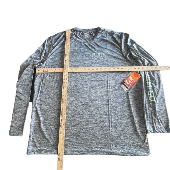 NEW Surf & SWIM TEE Long Sleeve XXL Men's Women's Soft Blue Gray T Shirt UPF 50+ - Picture 5 of 6